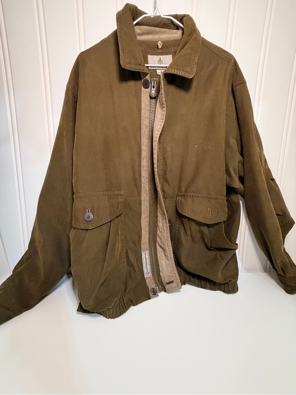 Vintage Mens Chore Coat Rainforest